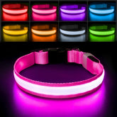 PcEoTllar light up dog collar night walking improves visibility for safer evening strolls