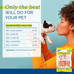 PCI Chick N Hide 6-in-pack closeup; long-lasting chew for dogs.