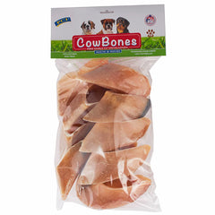 PCI Cow Bones 10 Pack front packaging highlights natural beef hooves for healthy chewing