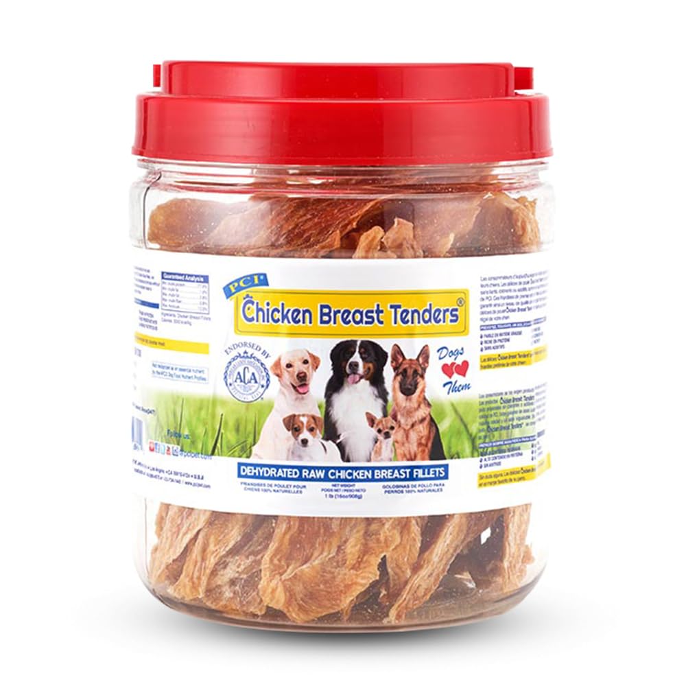 PCI Pet Center chicken-breast-tenders closeup for training rewards.