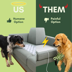 PEACHTREE PET made-in-USA shield blends invisibly with decor and cushions.