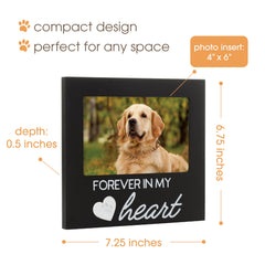 Pearhead Forever In My Heart frame wall-hanging option for serene pet remembrance