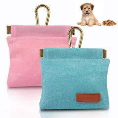 PEASUG 2Pcs Dog Treat Pouches compact-design shows pocket-friendly training snacking.