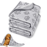 Manta Peasug para perros gris 41x30: mantiene al perro cálido y cómodo.
