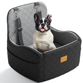 PEATCEC dog car seat with soft plush cover for a cozy ride