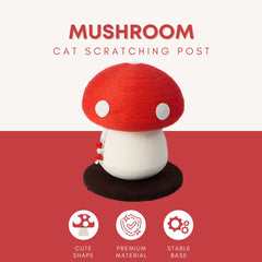 PECHVINO mushroom scratching post sisal wrap detail for durable scratching
