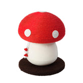 PECHVINO mushroom scratching post top view invites cats to scratch and play