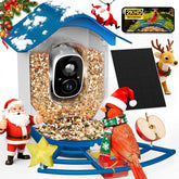 PeckCam Smart Bird Feeder camera 2K view for real-time birdwatching.