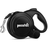 Pecute 32ft retractable leash extended in park for controlled exploration
