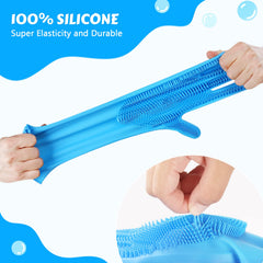 Pecute anti-slip interior bumps ensure secure fit during bath.