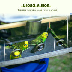 Pecute Bird Carrier Backpack with top entrance for quick access during travel.
