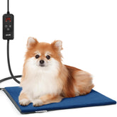 Pecute cat heating pad side view highlights sturdy build for warm, safe lounging.