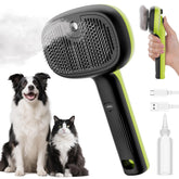 Pecute cat steam brush with handle and tank – easy detangling and hydration during grooming.