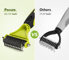 Pecute 23-teeth side for thinning and deshedding loose fur.