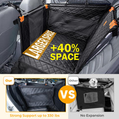 Pecute dog car seat with sofa leather fabric is scratch-resistant and easy to clean.