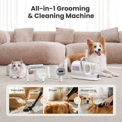 Pecute adjustable temperature dial close-up enables gentle coat drying.