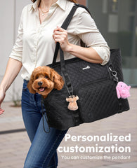 Pecute dog purse carrier safety cord helps keep pets secure during travel.