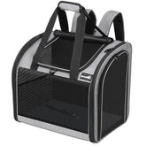 Pecute pet backpack widened interior for comfortable travel.