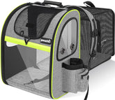 Pecute Pet Carrier Backpack front view shows easy access for on-the-go trips.