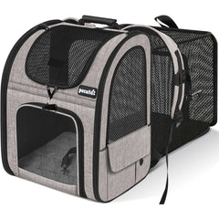 Pecute Pet Carrier Backpack front view demonstrates compact transport for small pets