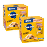 Pedigree Chopped Ground Dinner pouches shown for easy serving and meal variety.