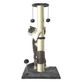 PEEKAB 32in tall cat sisal post base—stable scratch surface for furniture protection.