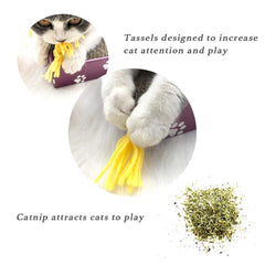 PEEKAB cat scratcher cardboard with catnip included attracts cats.