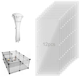 PEFAVPRO pet cage guard pair layout enables quick setup for a tidy, observable enclosure.