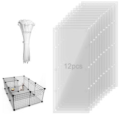 PEFAVPRO pet cage guard pair layout enables quick setup for a tidy, observable enclosure.