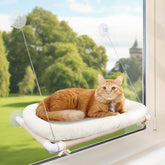 PEFUNY Fluffy Cat Window Bed cushion closeup illustrating plush comfort
