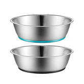 Peggy11 lightweight stainless steel cat bowl, front view, durable daily feeding option.