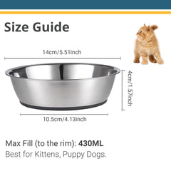 Peggy11 two-pack bowls shown side by side, ideal for small cats' rotating meals.