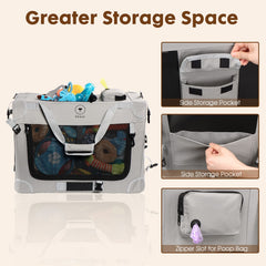 PEGIC carrier shoulder strap and carry handle for comfort.