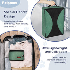 Peipaws leakproof zipper cover keeps odors contained during travel.