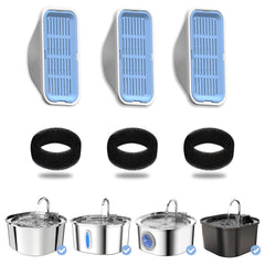 PEKTACO cat fountain filters pack keeps water clean and fresh.