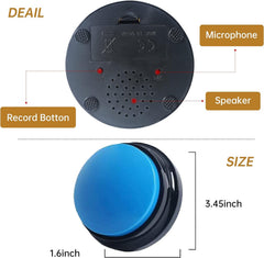 PELTEFLU voice recording button packaging shows gift-ready set for family games