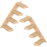 PELUMOZ cat-stair-4-step shows a sturdy space-saving climbing perch for cats.