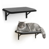PEL UMOZ Cat Wall Shelves set of 2 mounted on wall for multi-cat lounging.