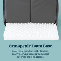 Pelzin dog house tent bed with waterproof base for easy cleaning.