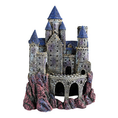 Penn-Plax Age-of-Magic Wizard's Castle aquarium decoration offers a dramatic centerpiece and fish hiding spots.