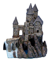 Penn-Plax Age-of-Magic Wizard’s Castle Part B front view adds a magical centerpiece.