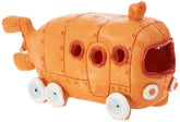 Penn-Plax Bikini Bottom Bus decor orange, front view, adds a whimsical focal point to aquariums.