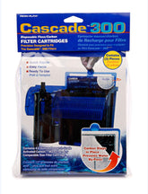Penn-Plax Cascade 300GPH media pack 3pk blue cartridges improve filtration and water clarity.