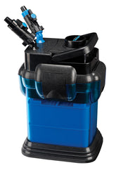 Penn-Plax Cascade 500 canister filter on tank delivering crystal clear water