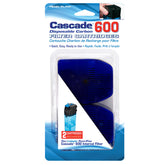 Penn-Plax Cascade 600 cartridge front view shows replacement media for clearer aquarium water.