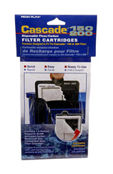 Penn-Plax Cascade hang-on cartridge pack front view improves water clarity for healthier fish.