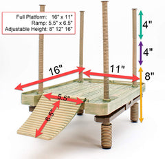 The docking ramp on Penn-Plax Reptology Floating Turtle Pier provides easy access for turtles to climb.