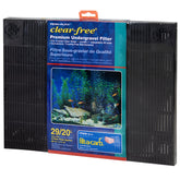 Penn-Plax Undergravel Filter plates closeup showing dual 14x11 inch plates for efficient filtration.