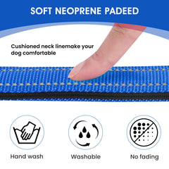 penseepet reflective dog collar quick-release for easy everyday wear