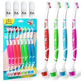 PenVinoo dual-head toothbrush front view for easy back-to-teeth cleaning.